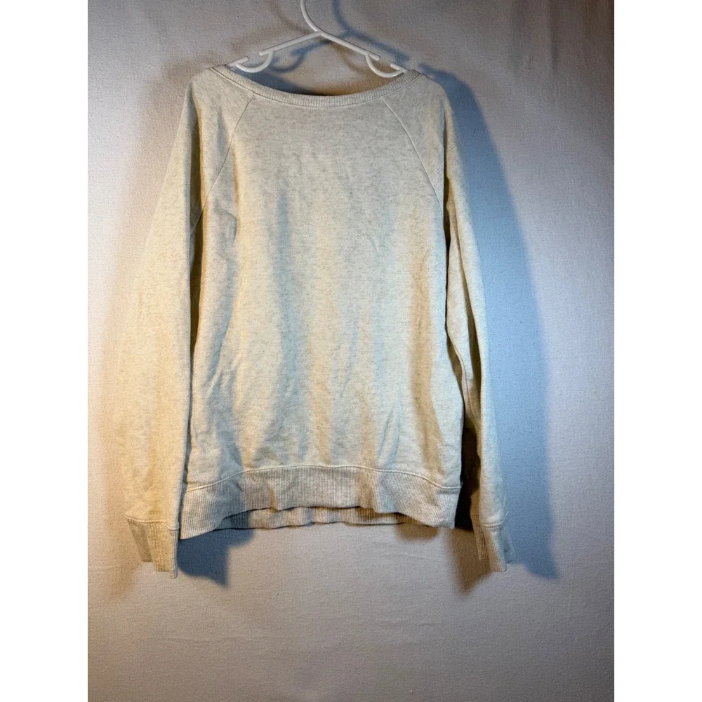 Justice‎ Girls Size 10 Sequin Sweatshirt Iridescent Silver Pink Heather Gray